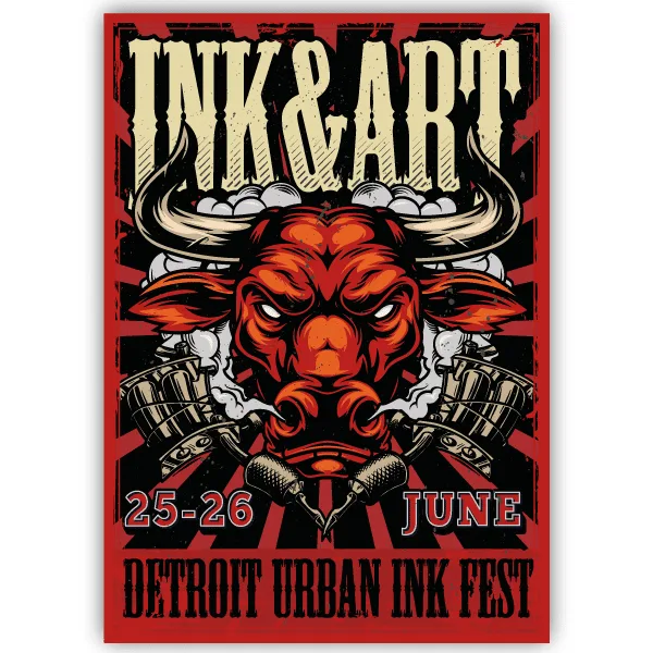 Tableau Ink Fest - tableau décoratif Made in France