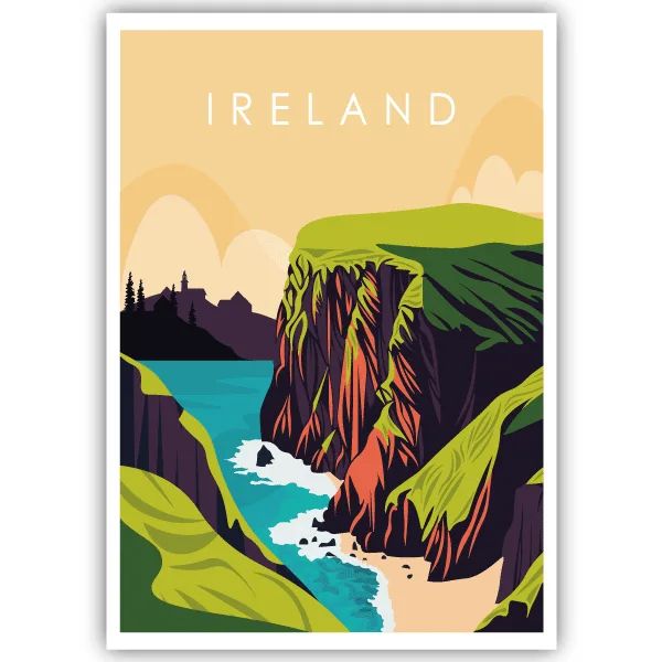 Tableau Irlande - tableau décoratif Made in France