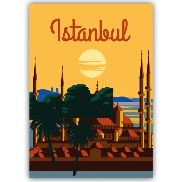 Tableau Istanbul - Turquie - tableau décoratif Made in France