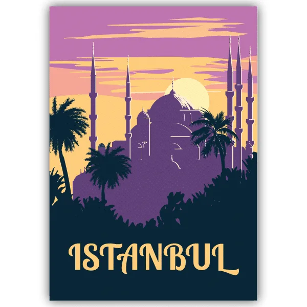 Tableau Istanbul - Turquie - tableau décoratif Made in France