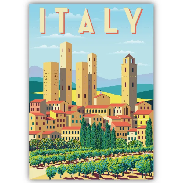 Tableau Italie - tableau décoratif Made in France