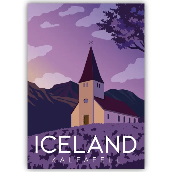 Tableau Kalfafel - Islande - tableau décoratif Made in France