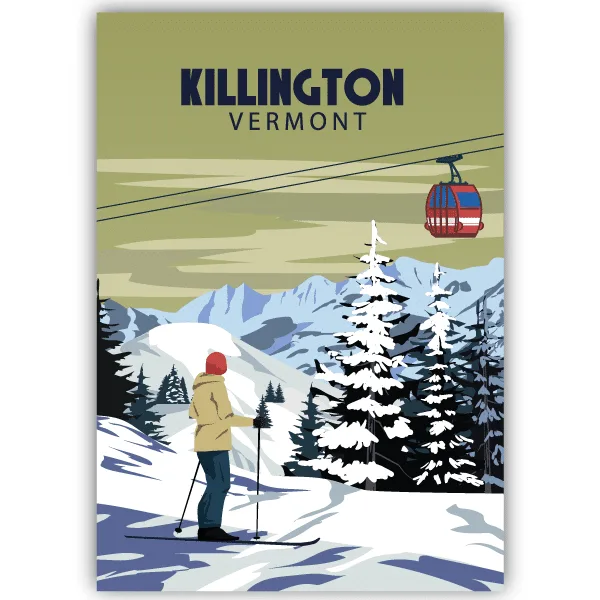 Tableau Killington - Vermont - tableau décoratif Made in France