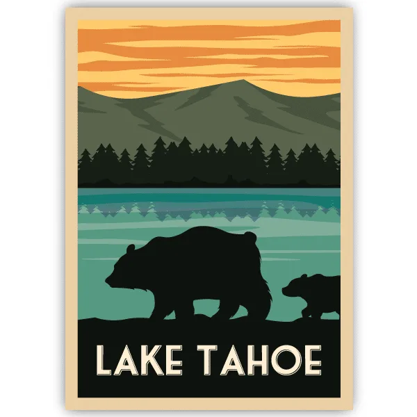 Tableau Lac Tahoe - tableau décoratif Made in France