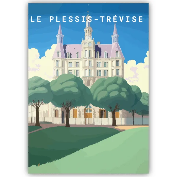 Tableau Le-Plessis-Trévise - France - tableau décoratif Made in France