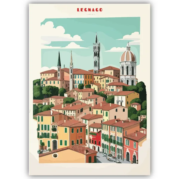 Tableau Legnague - Vénétie, Italie - tableau décoratif Made in France