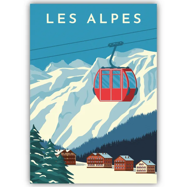Tableau Les Alpes - France - tableau décoratif Made in France