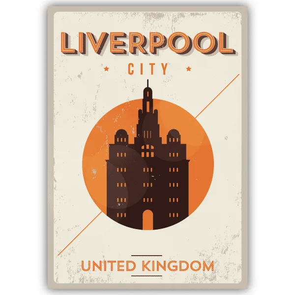 Tableau Liverpool - Royaume-Uni - tableau décoratif Made in France