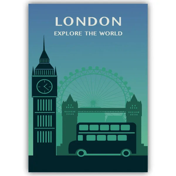 Tableau Londres - Angleterre - tableau décoratif Made in France
