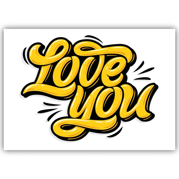 Tableau Love You - tableau décoratif Made in France