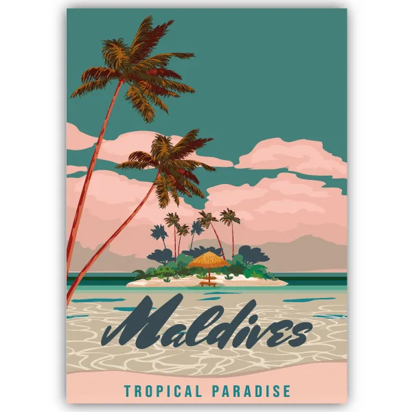 Tableau Maldives - tableau décoratif Made in France