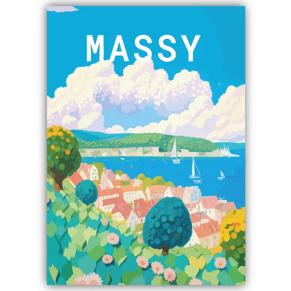 Tableau Massy - France - tableau décoratif Made in France