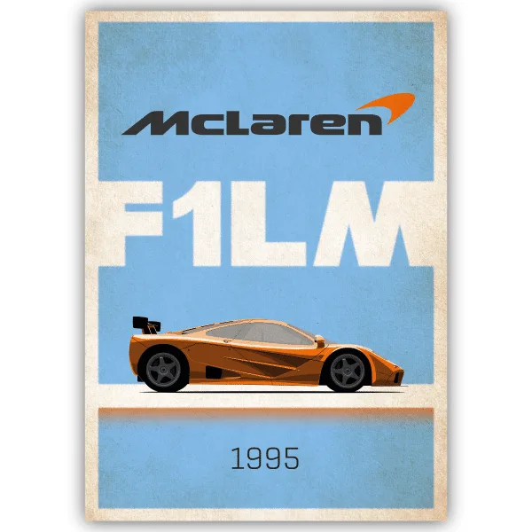 Tableau McLaren F1LM 1995 - tableau décoratif Made in France