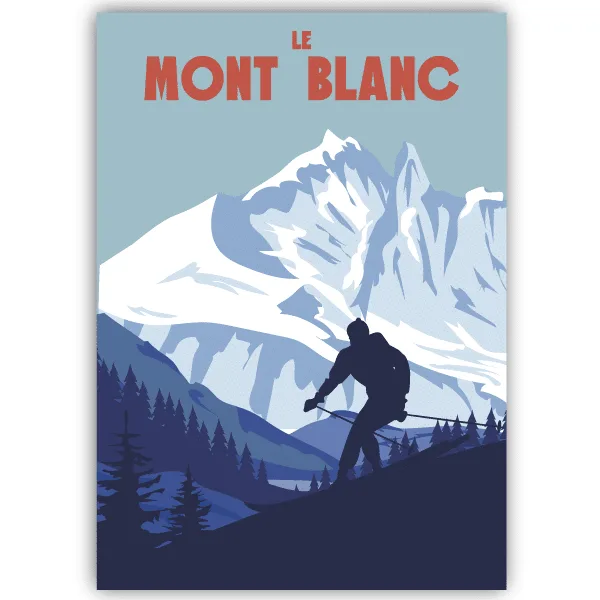 Tableau Mont Blanc - France - tableau décoratif Made in France