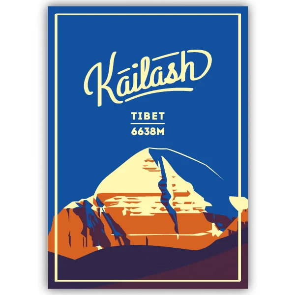 Tableau Mont Kailash - Tibet - tableau décoratif Made in France