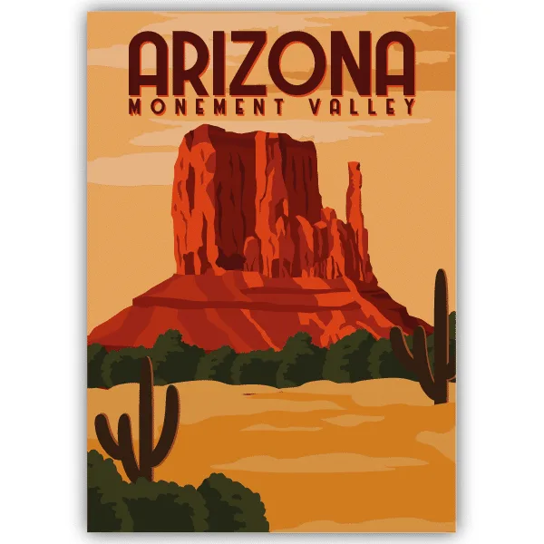 Tableau Monument Valley - Arizona - tableau décoratif Made in France