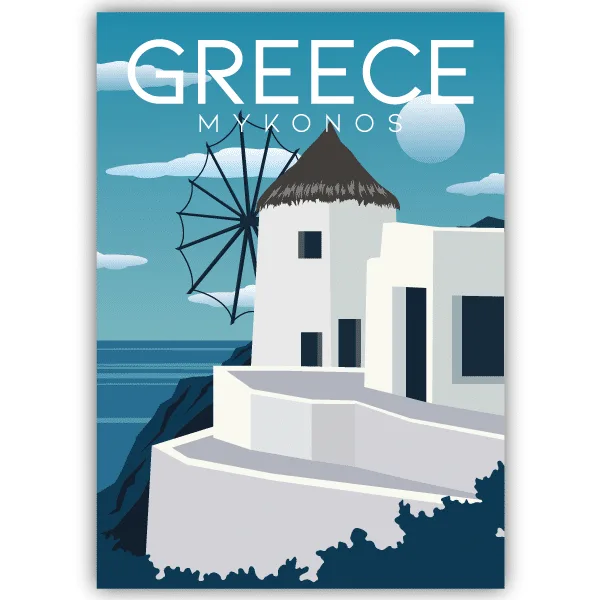 Tableau Mykonos - Grèce - tableau décoratif Made in France