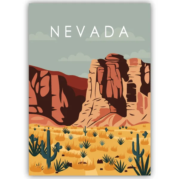 Tableau Nevada - États-Unis - tableau décoratif Made in France