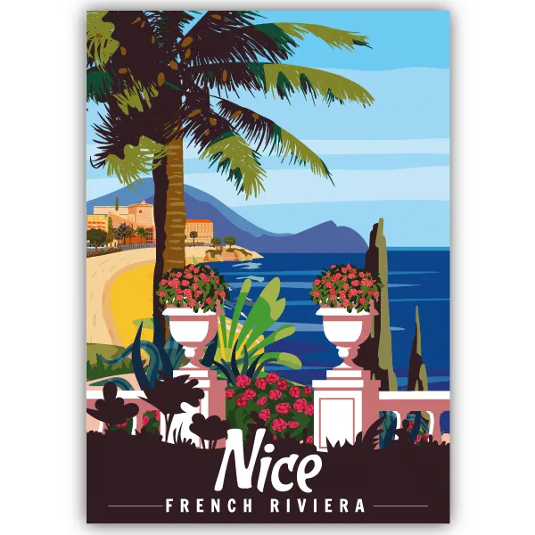 Tableau Nice - Côte d’Azur - tableau décoratif Made in France