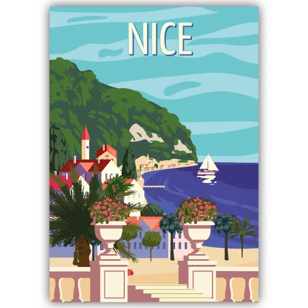 Tableau Nice - France - tableau décoratif Made in France