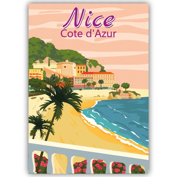 Tableau Nice - Côte d’Azur - tableau décoratif Made in France