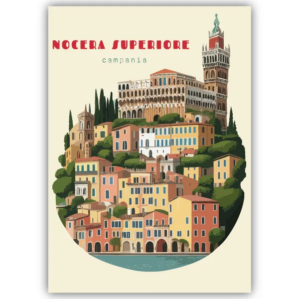 Tableau Nocera Superiore - Campanie, Italie - tableau décoratif Made in France