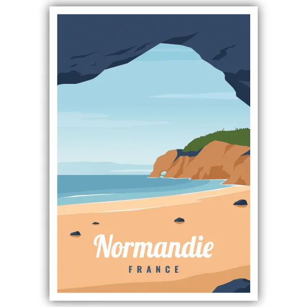 Tableau Normandie - France - tableau décoratif Made in France