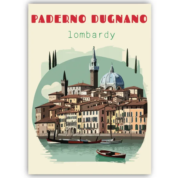 Tableau Paderno Dugnano - Lombardie, Italie - tableau décoratif Made in France