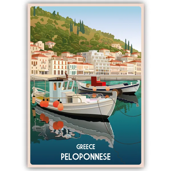 Tableau Péloponnèse - Grèce - tableau décoratif Made in France