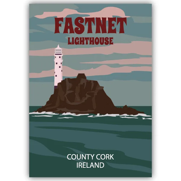 Tableau Phare du Fastnet - Comté de Cork, Irlande - tableau décoratif Made in France