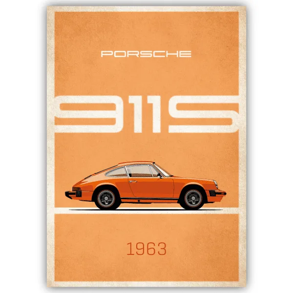 Tableau Porsche 911 - 1963 - tableau décoratif Made in France