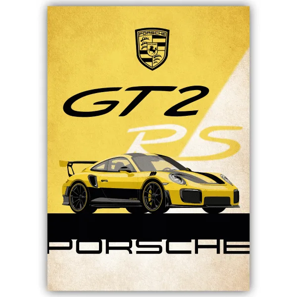 Tableau Porsche GT2 RS - tableau décoratif Made in France