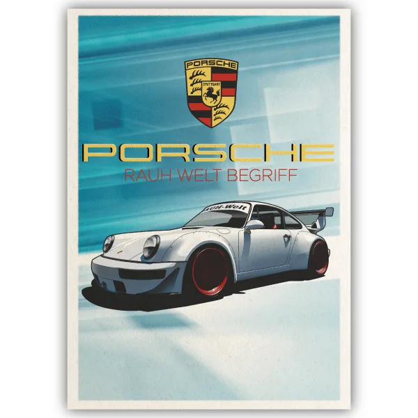 Tableau Porsche RAUH-Welt Begriff - tableau décoratif Made in France