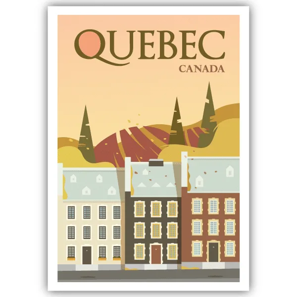 Tableau Québec - Canada - tableau décoratif Made in France