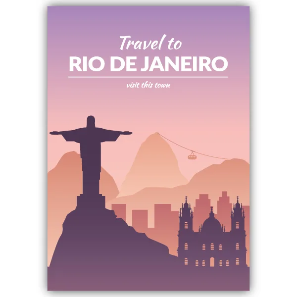Tableau Rio de Janeiro - Brésil - tableau décoratif Made in France