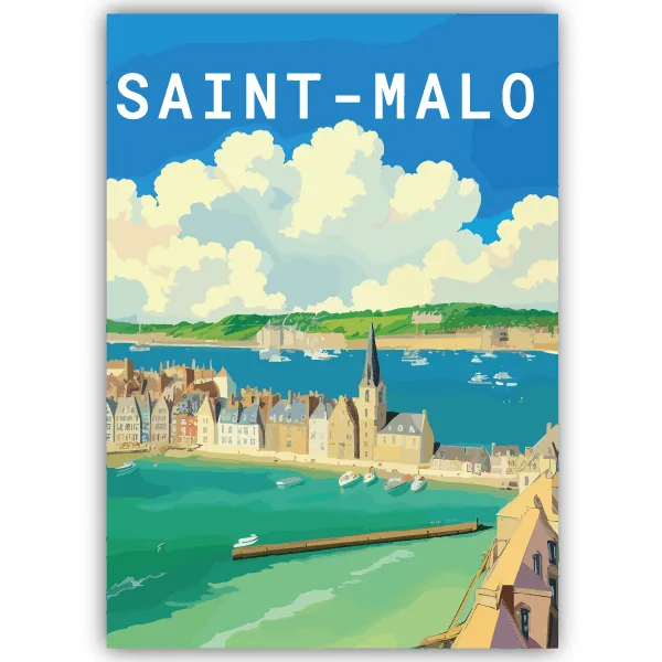 Tableau Saint-Malo - France - tableau décoratif Made in France
