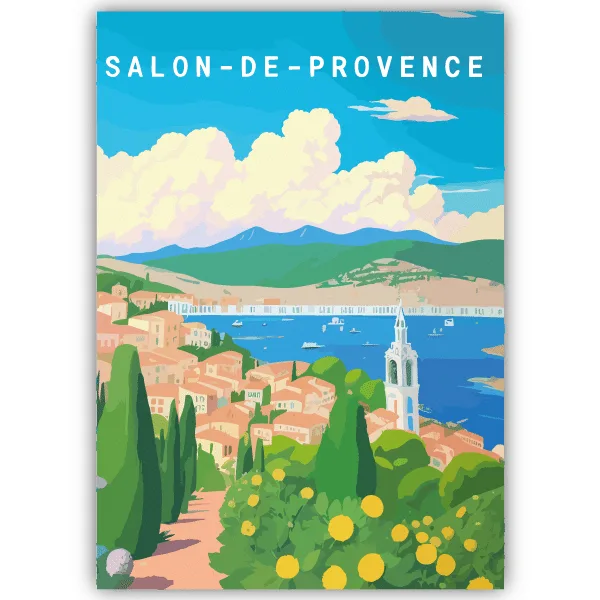 Tableau Salon-de-Provence - France - tableau décoratif Made in France