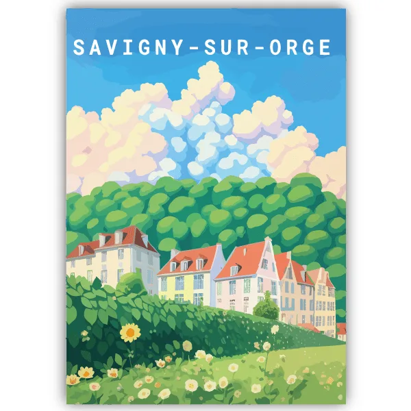 Tableau Savigny-sur-Orge - France - tableau décoratif Made in France