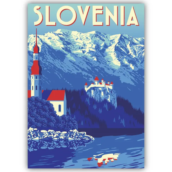 Tableau Slovénie - tableau décoratif Made in France