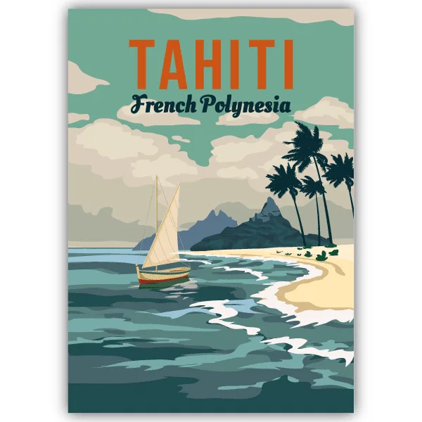 Tableau Tahiti - Polynésie Française - tableau décoratif Made in France
