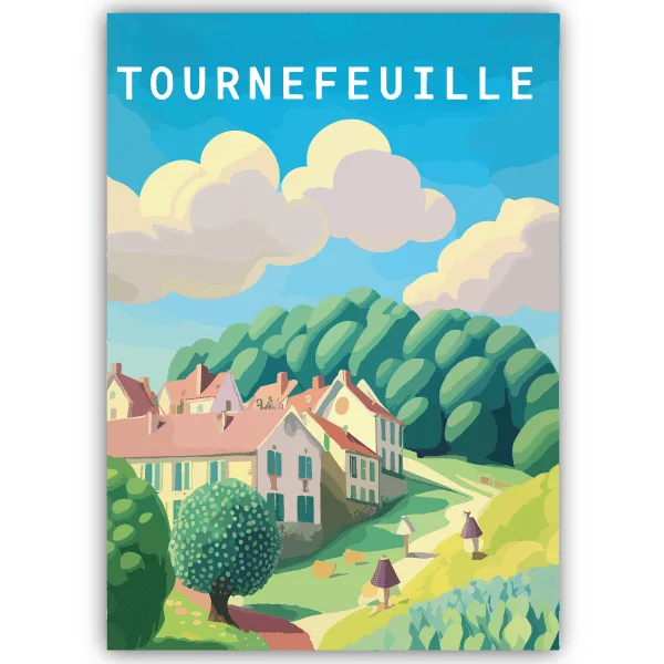 Tableau Tournefeuille - France - tableau décoratif Made in France