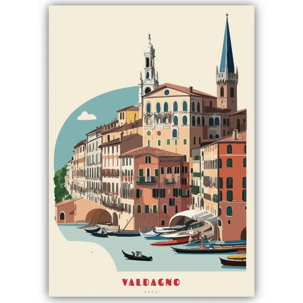 Tableau Valdagno - Vénétie, Italie - tableau décoratif Made in France