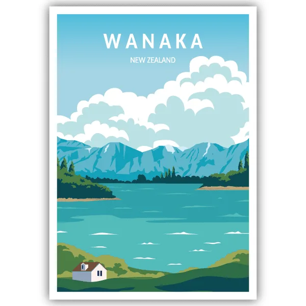 Tableau Wanaka - Nouvelle-Zélande - tableau décoratif Made in France
