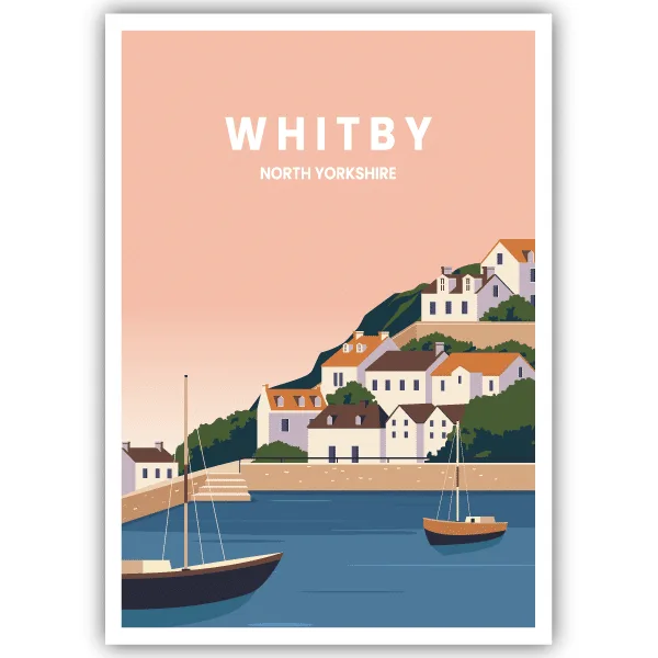 Tableau Whitby - North Yorkshire - tableau décoratif Made in France