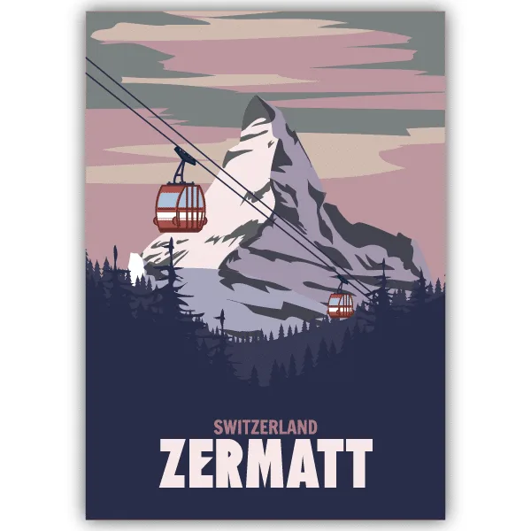 Tableau Zermatt - Suisse - tableau décoratif Made in France