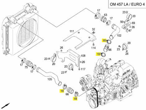 Turbo Hortumu Segmanı - MERCEDES ORIJINAL - A0059970690 Ürün Görseli