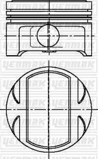 YENMAK 31-04218-000 Motor Piston Seti - OPEL VECTRA A Hatchback (J89) uyumlu