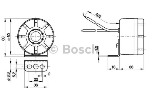 BOSCH 0 986 334 001 Kabin & İç Donanım İkaz Donanımı