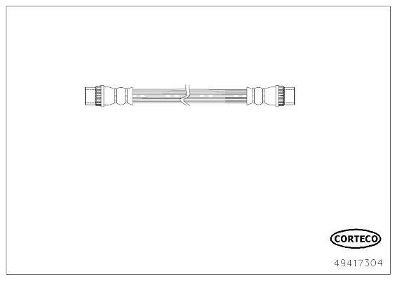 CORTECO 49417304 Fren Sistemleri Fren Hortumları - DACIA DUSTER (HS_) uyumlu
