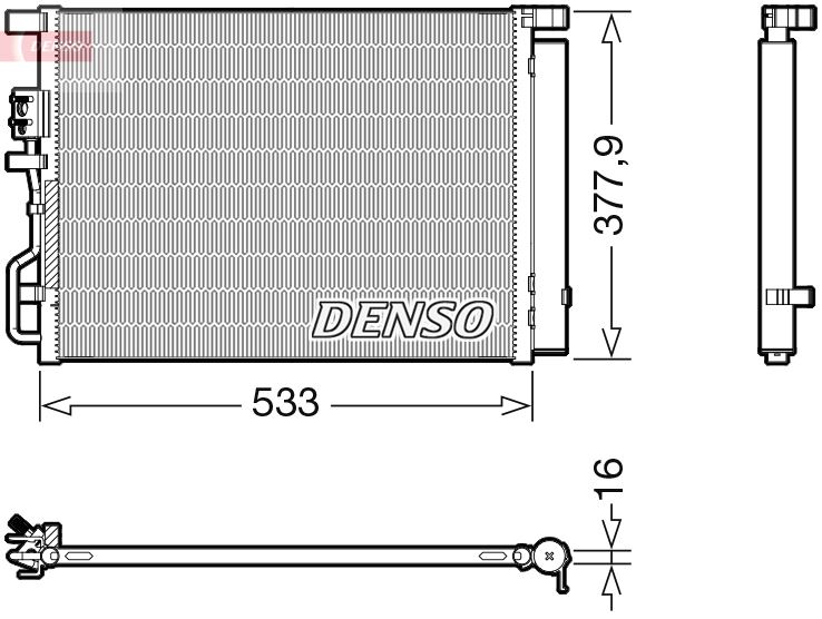 DENSO DCN41018 İklimlendirme Sistemi Klima Radyatörü - HYUNDAI TUCSON (TL, TLE) uyumlu